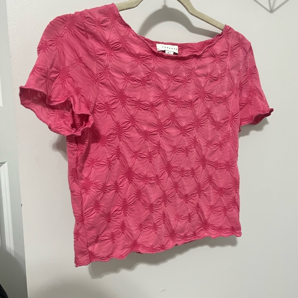 Pink Textures TOPSHOP shirt - size SMALL